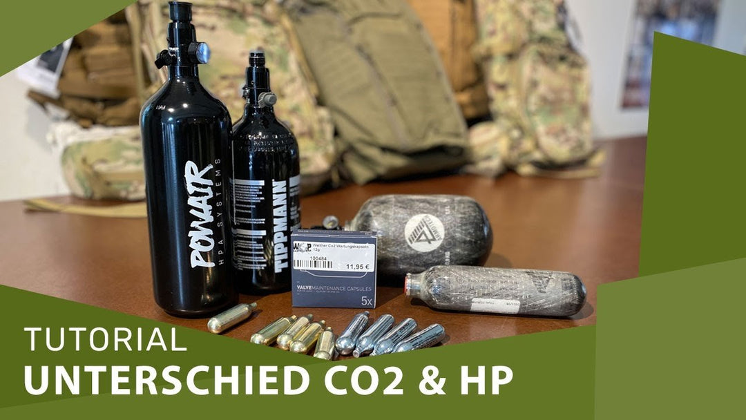 Tutorial: Unterschied zwischen Co2 und HP im Paintball - Weekend-Warrior.Shop