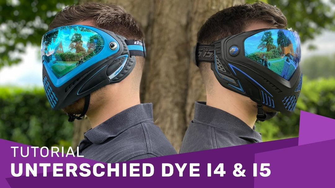 Tutorial: Unterschied zwischen der Dye I4 und der Dye I5 Paintballmaske - Weekend-Warrior.Shop