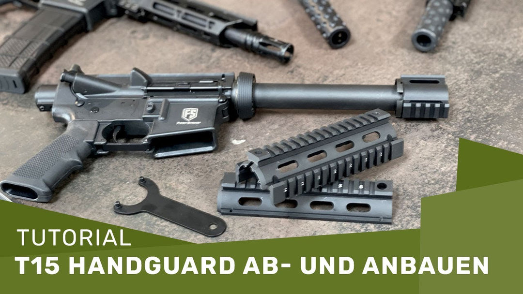 Tutorial: Wie ihr den Standard Handguard von der First Strike T15 abbaut. - Weekend-Warrior.Shop