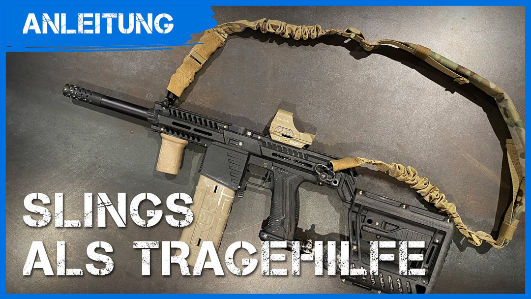 Tutorial/Anleitung: Slings als Tragehilfe für deinen Markierer - Weekend-Warrior.Shop
