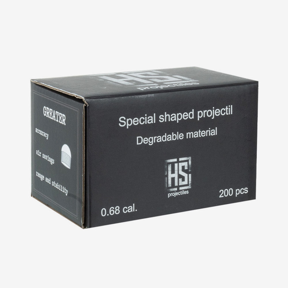 HS Projectiles Paintball Scharfschützen Munition 200 Stück schwarz/gelb