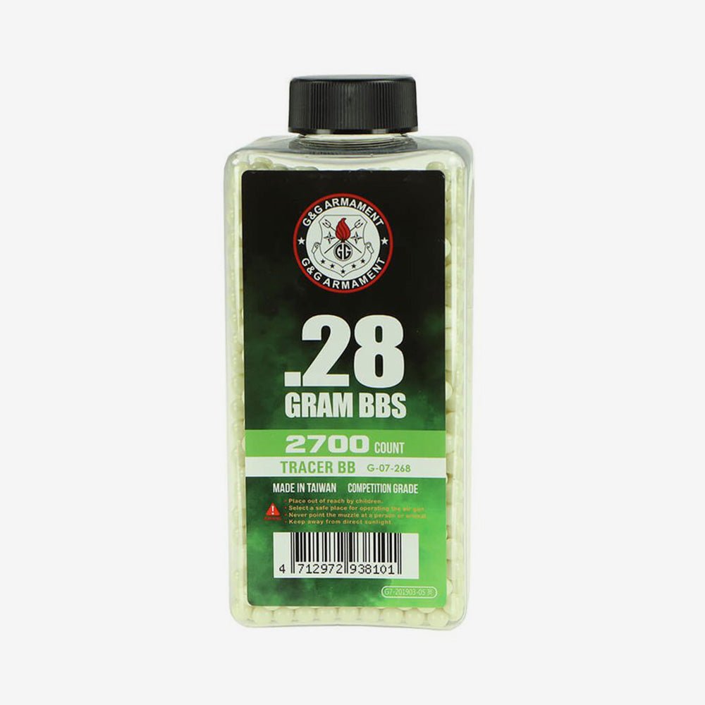 G&G 0,28gr Tracer BB - Precision 2700 Stück - Weekend-Warrior.Shop