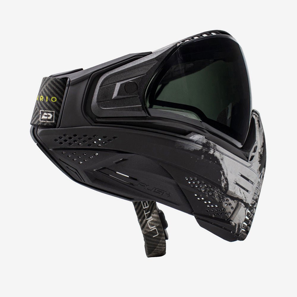 Masque de paintball Push Unite NEUF - Crâne patriote infâme avec lentille rouge chrome