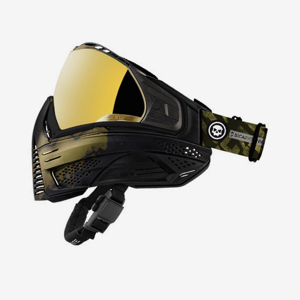 Push Unite Thermal Maske Infamous Ghost Skull Ltd gold - Weekend-Warrior.Shop