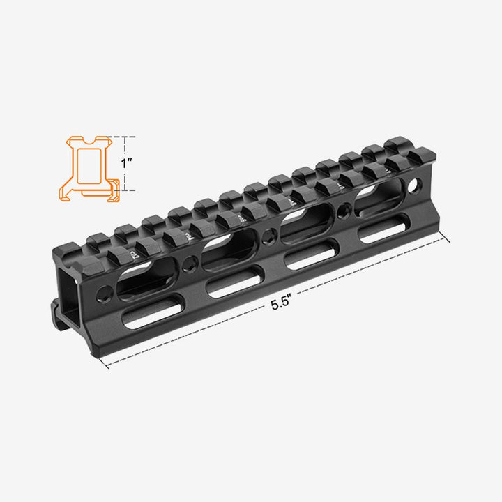 UTG Riser Super Slim Visiererhöung lang 13 Slot hoch 1Zoll - Weekend-Warrior.Shop