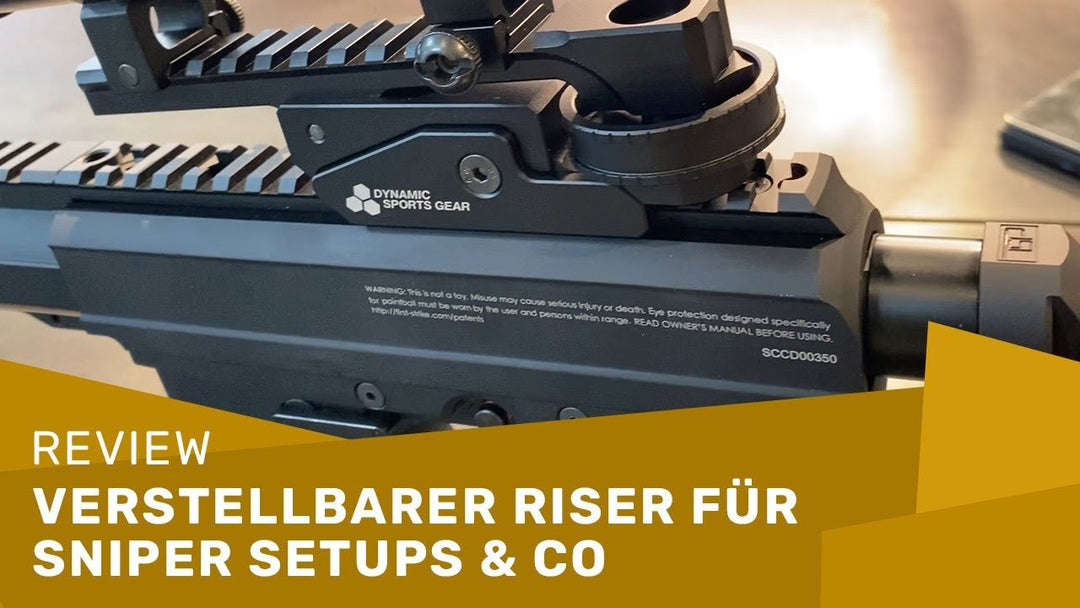 DSG Adjustable ASR Weaverrail (review) Sniper / Red Dot Riser für Paintball und Airsoft - Weekend-Warrior.Shop