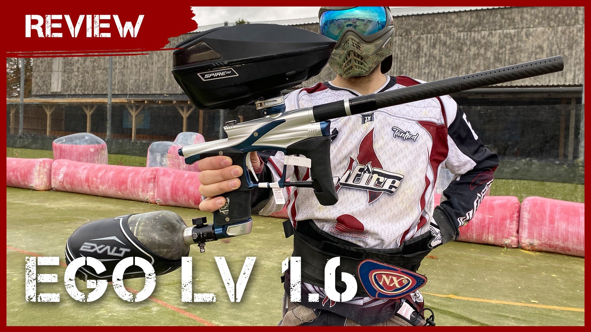 New Planet Eclipse Ego! LV 1.6 Shooting Video - Play paintball! 