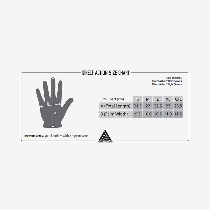 Direct Action Light Gloves Handschuhe Schwarz