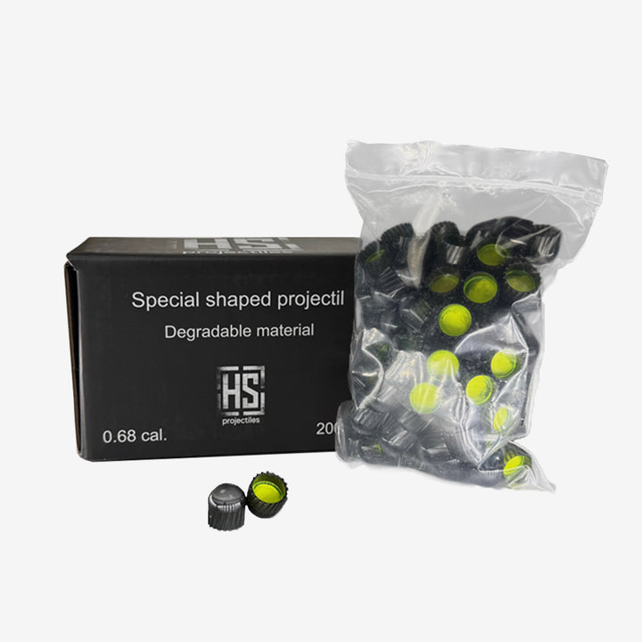 HS Projectiles Paintball Scharfschützen Munition 200 Stück schwarz/gelb