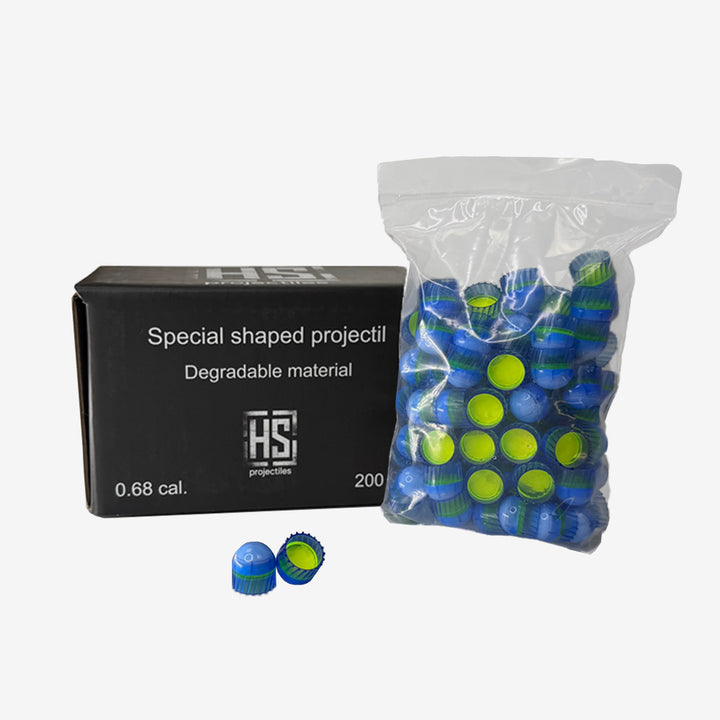 HS Projectiles Paintball Scharfschützen Munition 200 Stück blau/gelb
