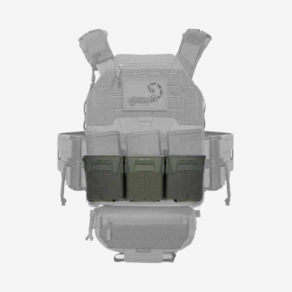 Agilite Pincer Placard .308 Triple Magazine Pouch - Weekend - Warrior.Shop