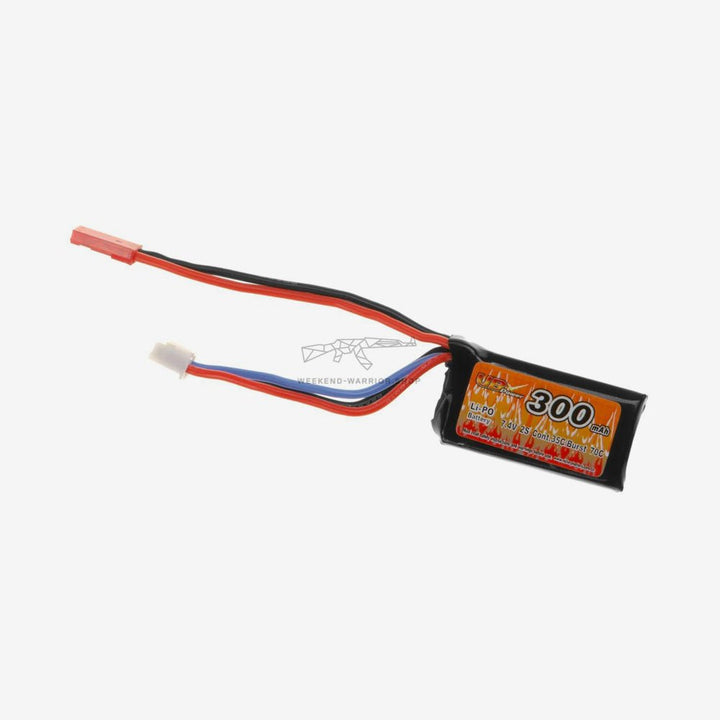 Akku Lipo 7.4V 300mAh 35C/70C JST Plug - Weekend - Warrior.Shop