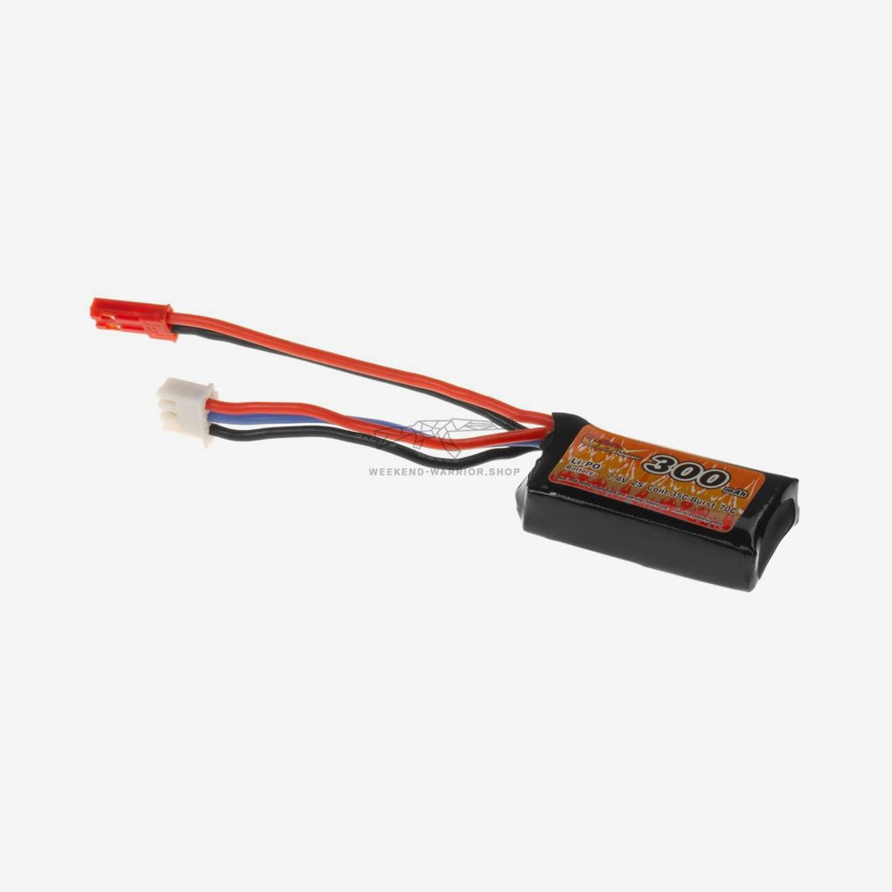 Akku Lipo 7.4V 300mAh 35C/70C JST Plug - Weekend - Warrior.Shop