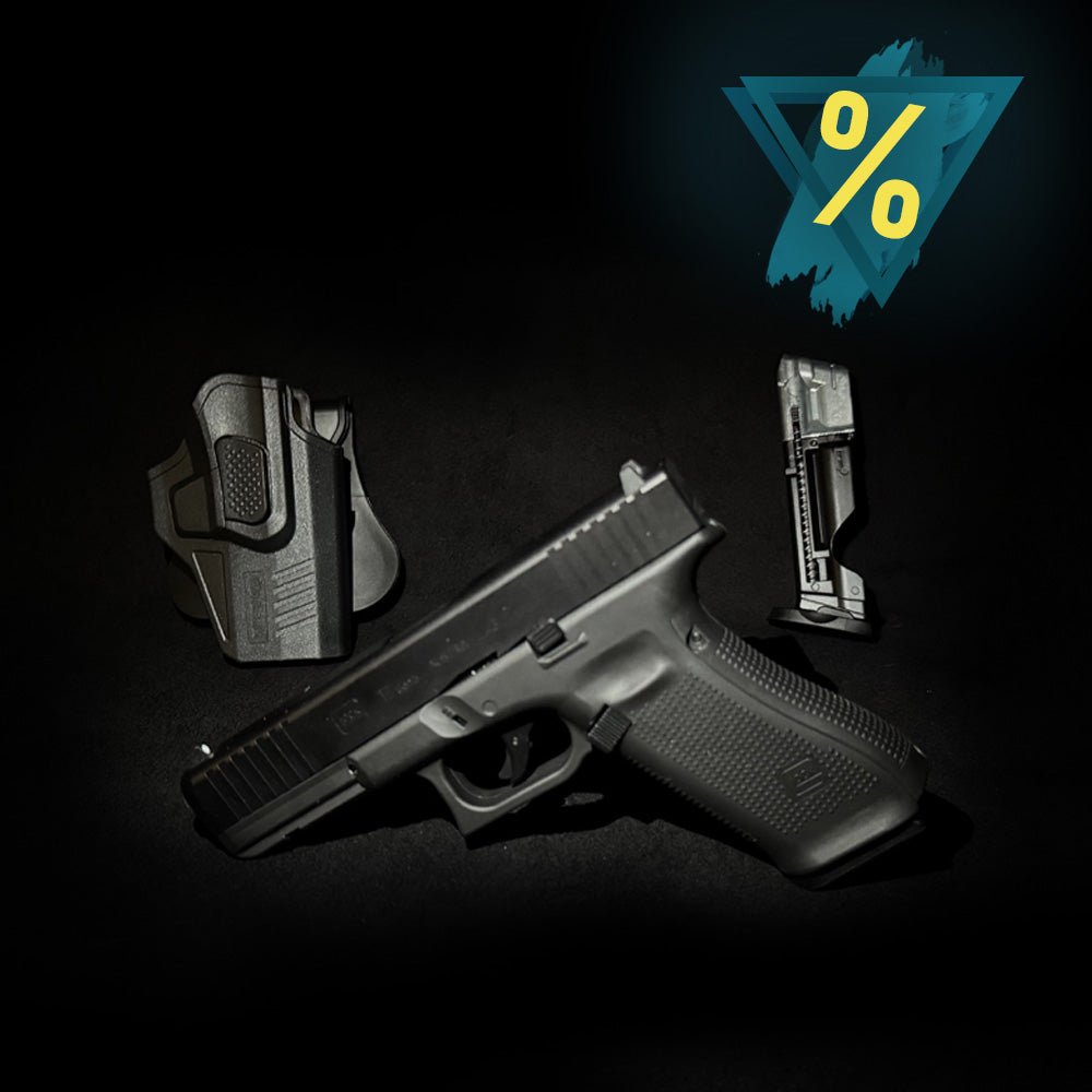 Black Weeks Set Glock 17 Gen5 T4E Pistole schwarz - Weekend - Warrior.Shop