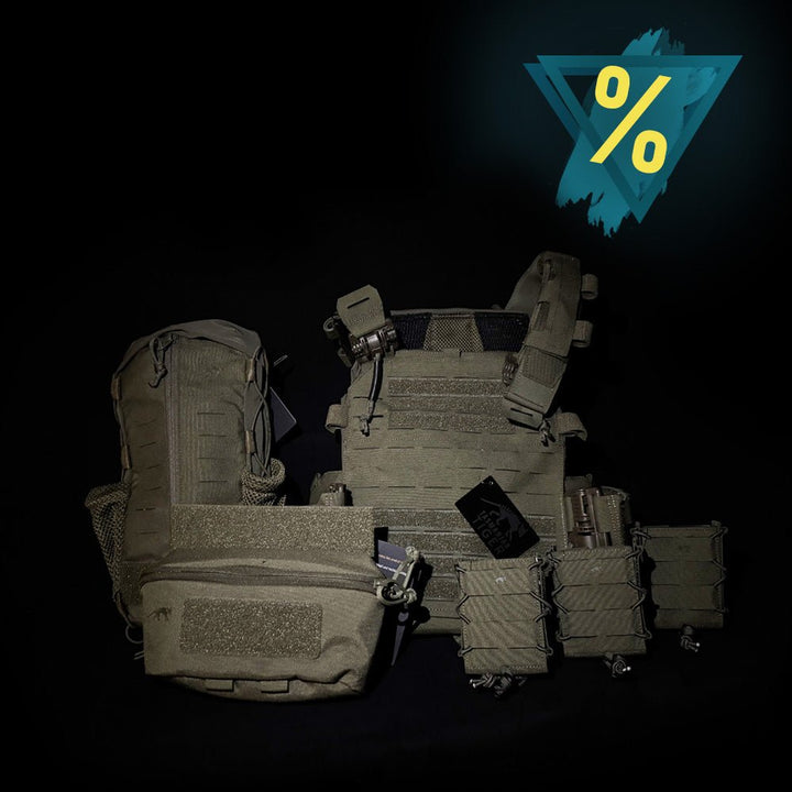 Black Weeks Set TT QR LC Plattenträger Olive - Weekend - Warrior.Shop