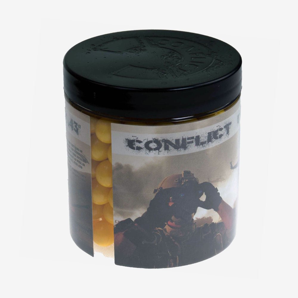 Conflict Paintballs cal .43, 200 Stück gelb - Weekend - Warrior.Shop