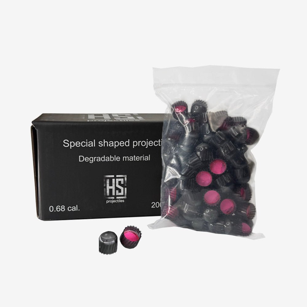 HS Projectiles Paintball Scharfschützen Munition 200 Stück schwarz/pink - Weekend - Warrior.Shop