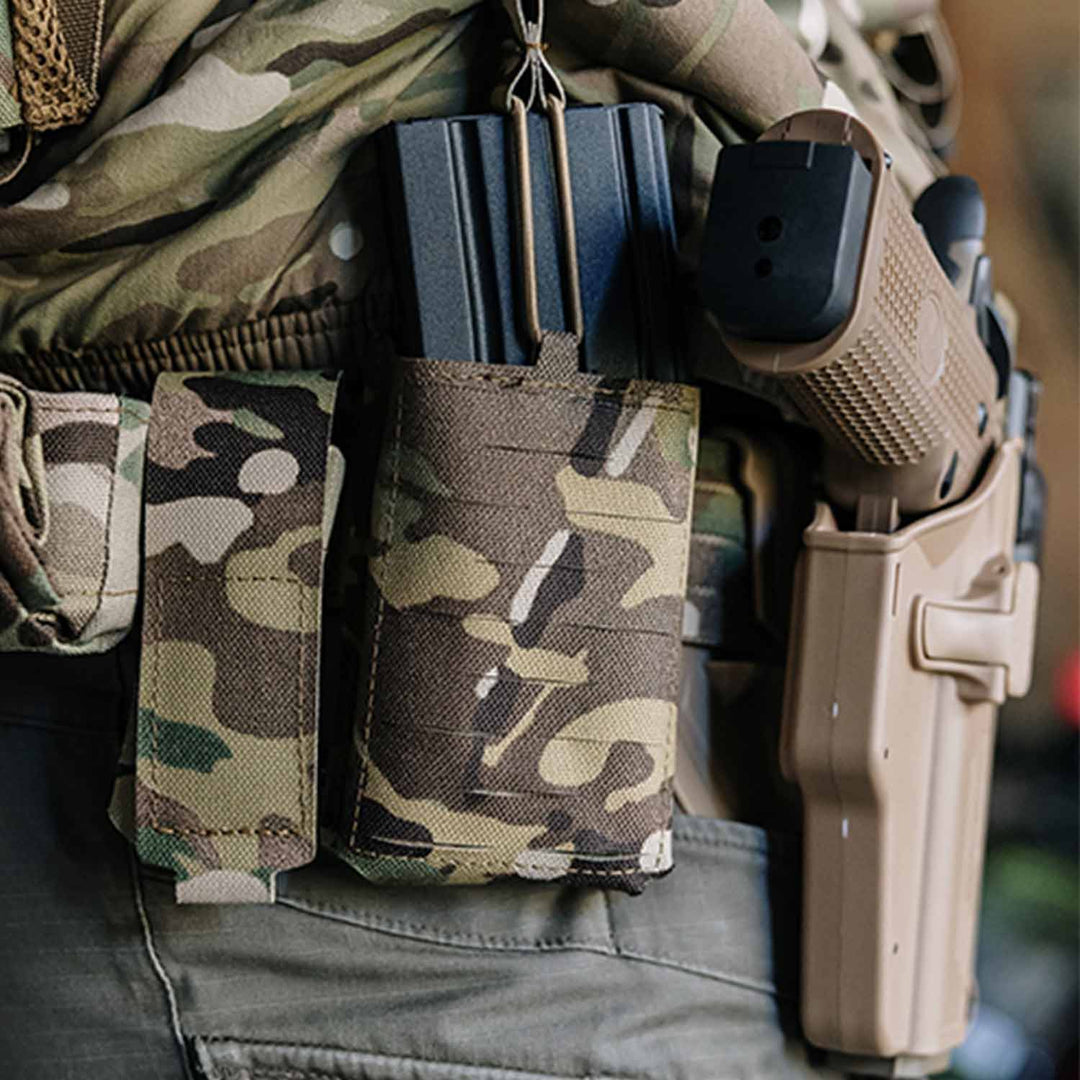 Laser - Cut Magazintasche 1er Multicaliber - Weekend - Warrior.Shop