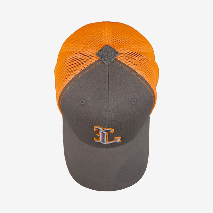 LMS Gear Flexfit Grey Orange R&H Trucker Cap - Weekend - Warrior.Shop
