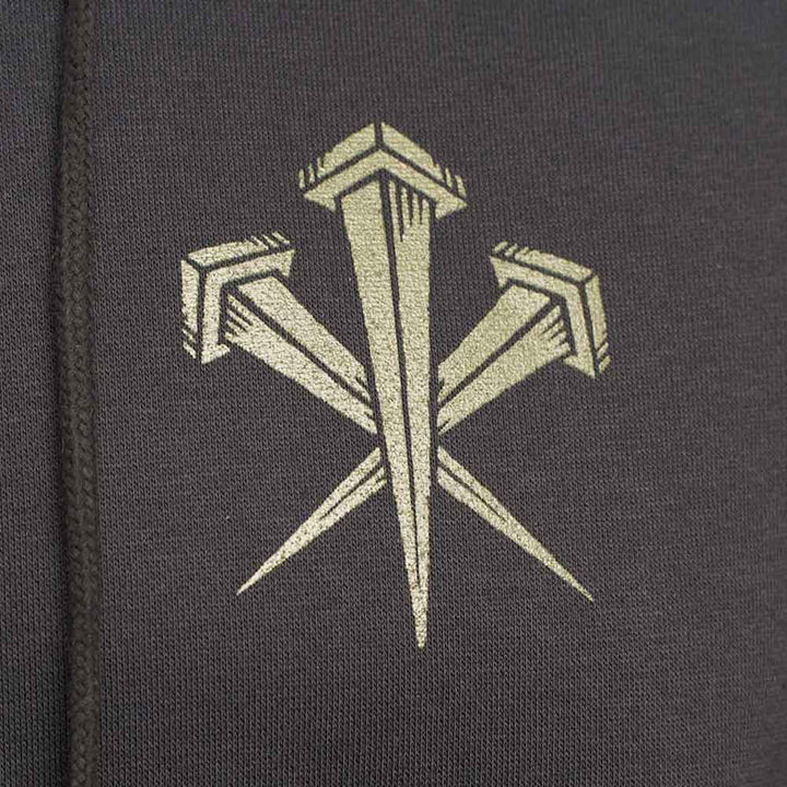 LMSGear Hoodie Logo Nails schwarz - Weekend - Warrior.Shop