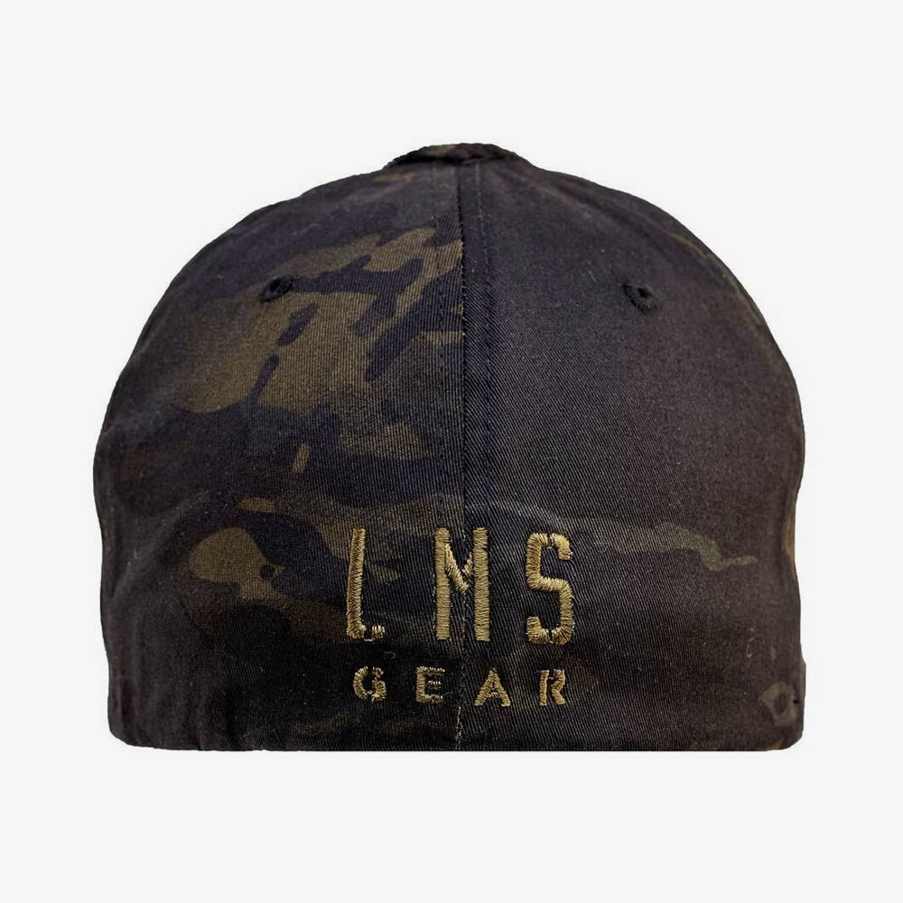 LMSGear Tactical Cap Classic FlexFit Nailsr Logo Velcro Multicam Black - Weekend - Warrior.Shop