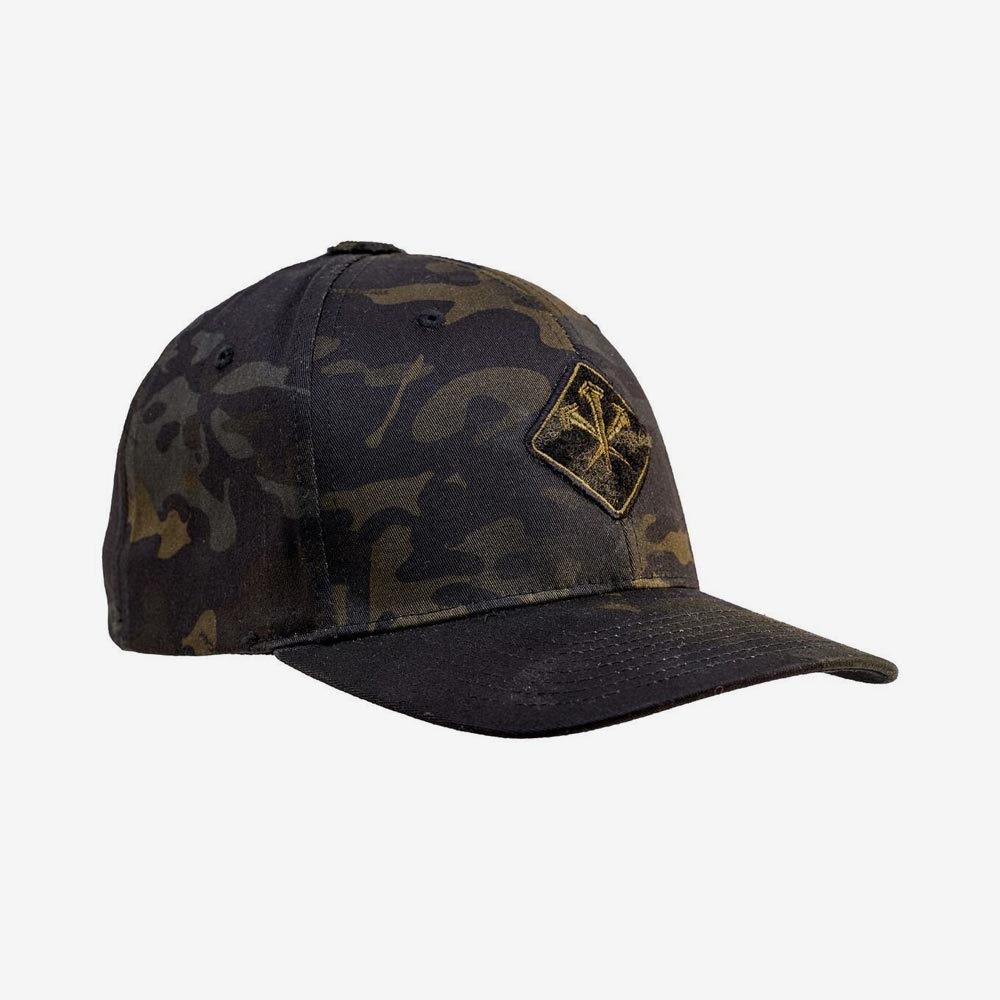 LMSGear Tactical Cap Classic FlexFit Nailsr Logo Velcro Multicam Black