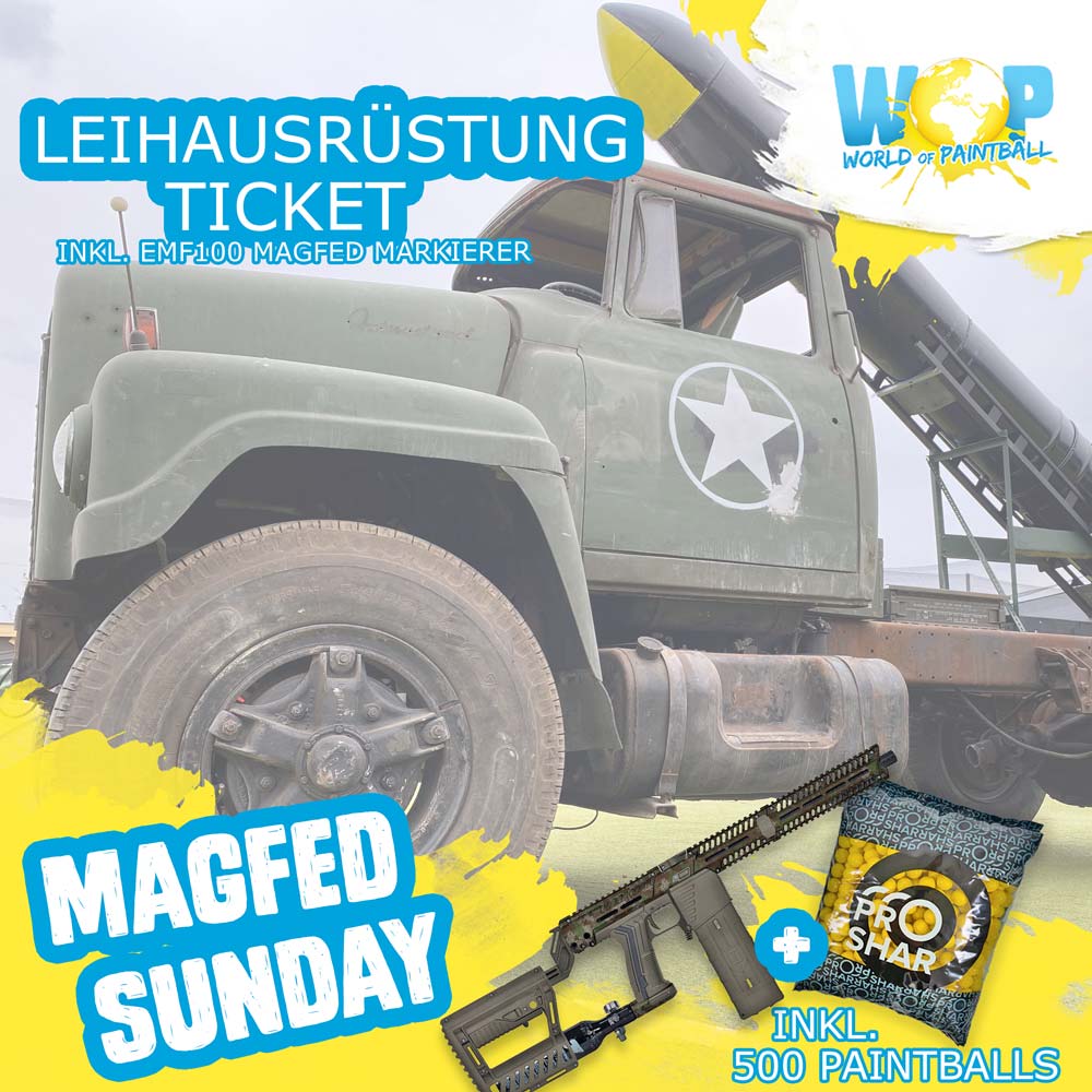 Magfed Sunday 25.05.2025 Leihausrüstung 500 Paintballs - Weekend - Warrior.Shop