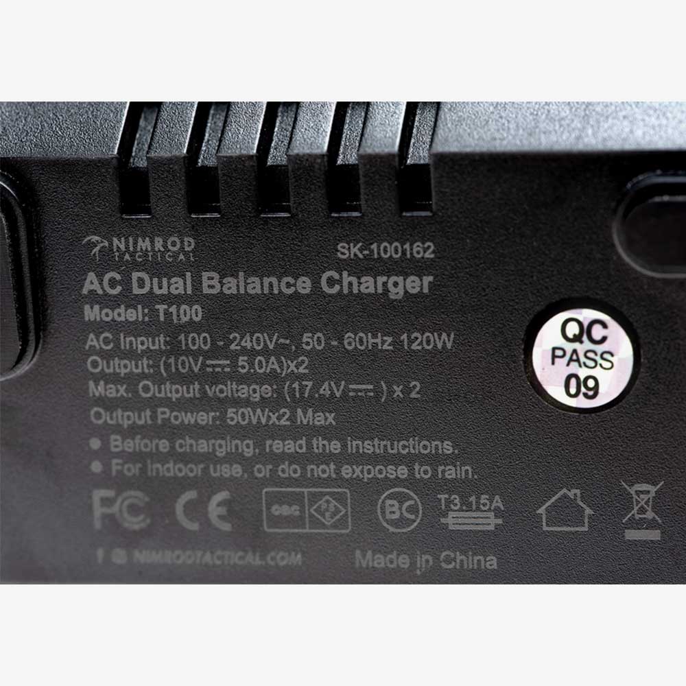 Nimrod T100 Multi - Chemistry Dual Charger Ladegerät - Weekend - Warrior.Shop