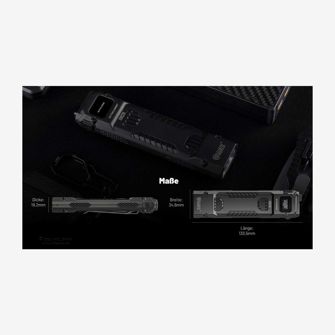 Nitecore EDC29 Luminblade 6500 Lumen Taschenlampe schwarz - Weekend - Warrior.Shop
