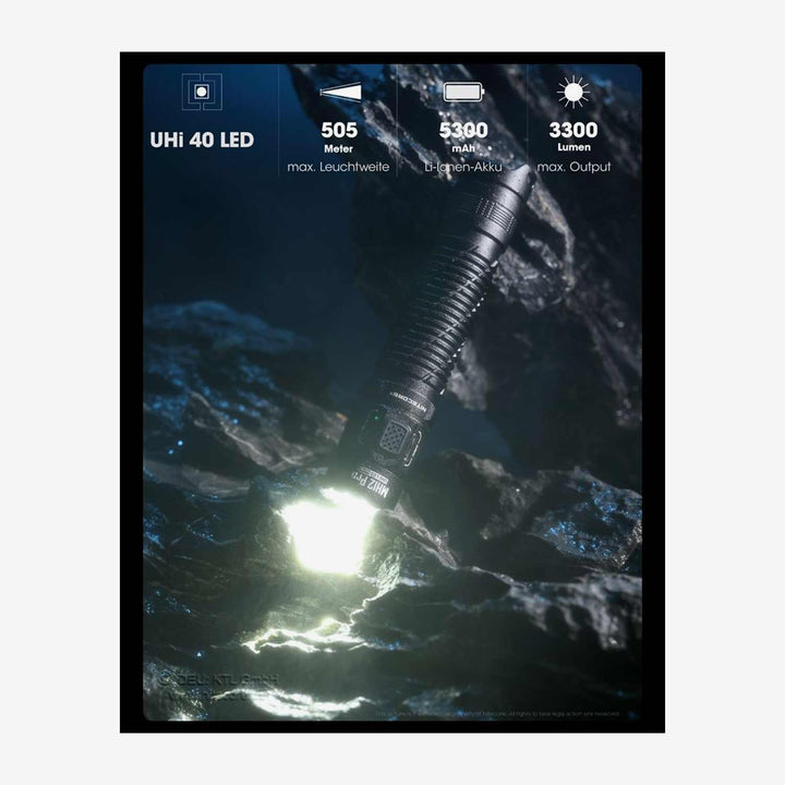 Nitecore MH12 Pro 3300 Lumen Taschenlampe schwarz - Weekend - Warrior.Shop