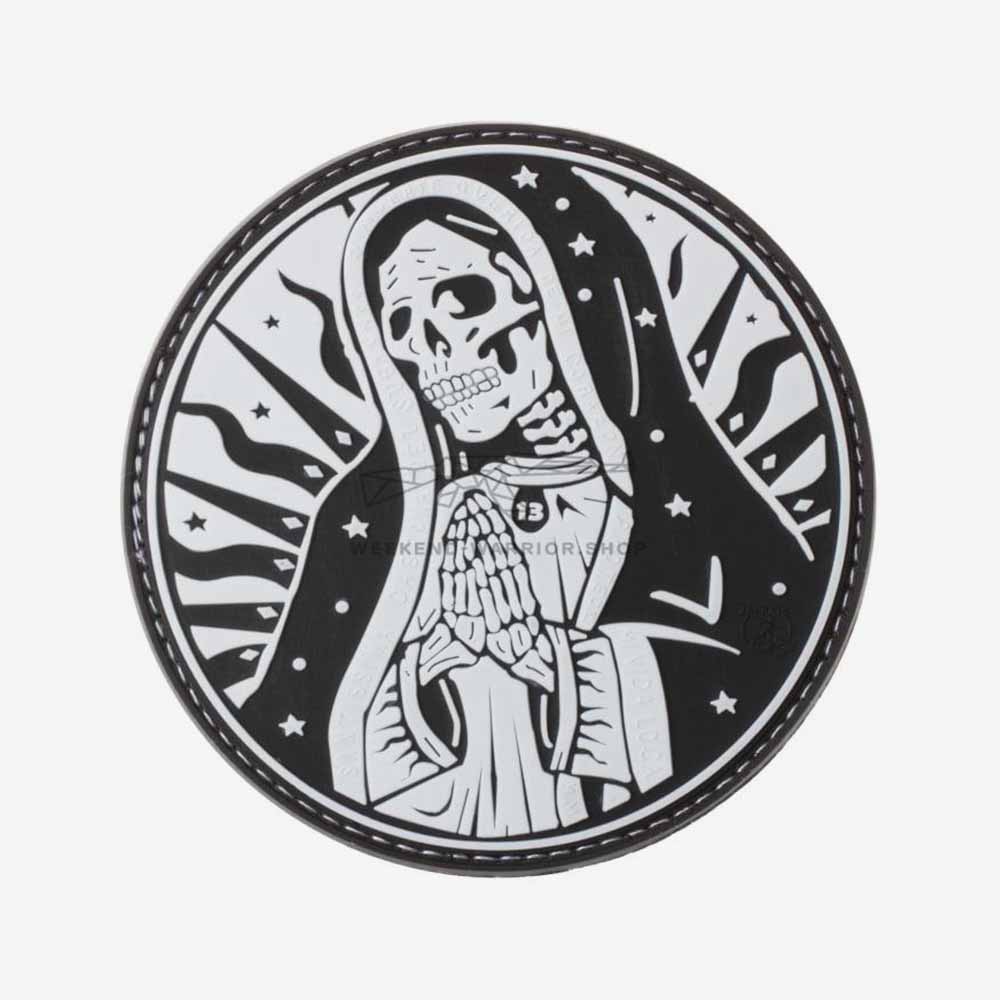 Patch Santa Muerte Black White - Weekend - Warrior.Shop