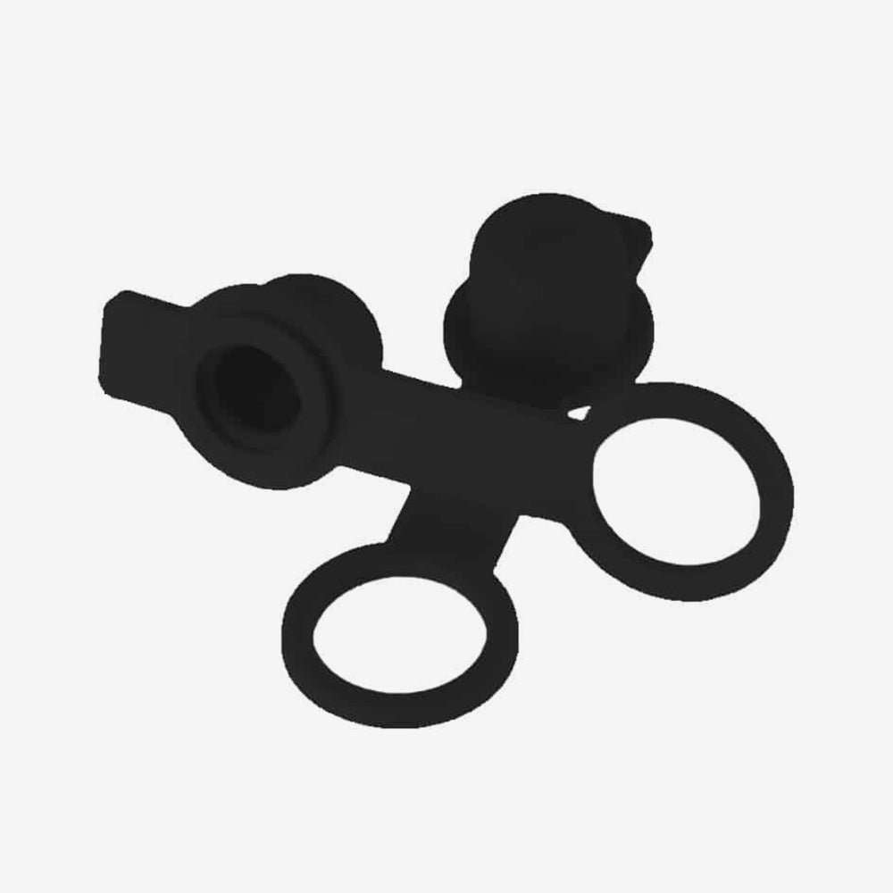 Powair Füllnippel Cover für HP Regulatoren 2er Pack schwarz - Weekend - Warrior.Shop