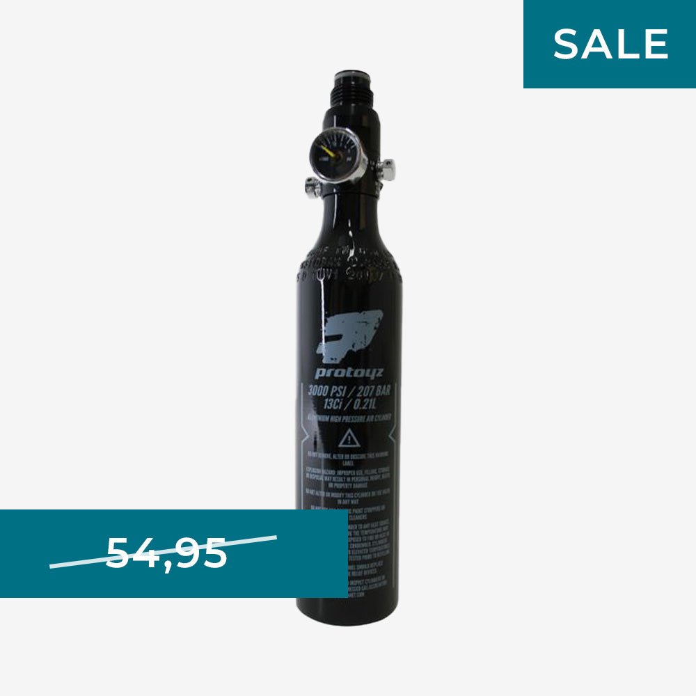 Protoyz HP Flasche Alu 0,21L 200 Bar inkl. REG - Weekend - Warrior.Shop