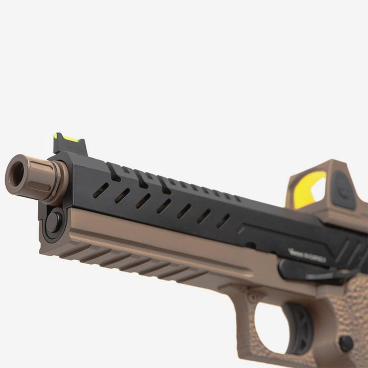 Vorsk Hi - Capa 5.1 inkl. BDS Red Dot GBB Airsoft Pistole 6mm BB schwarz/tan - Weekend - Warrior.Shop