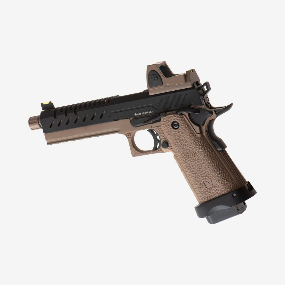 Vorsk Hi - Capa 5.1 inkl. BDS Red Dot GBB Airsoft Pistole 6mm BB schwarz/tan - Weekend - Warrior.Shop