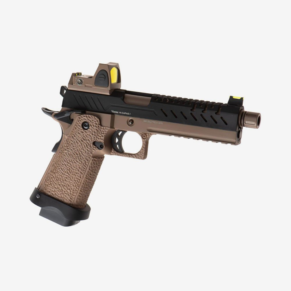 Vorsk Hi - Capa 5.1 inkl. BDS Red Dot GBB Airsoft Pistole 6mm BB schwarz/tan - Weekend - Warrior.Shop