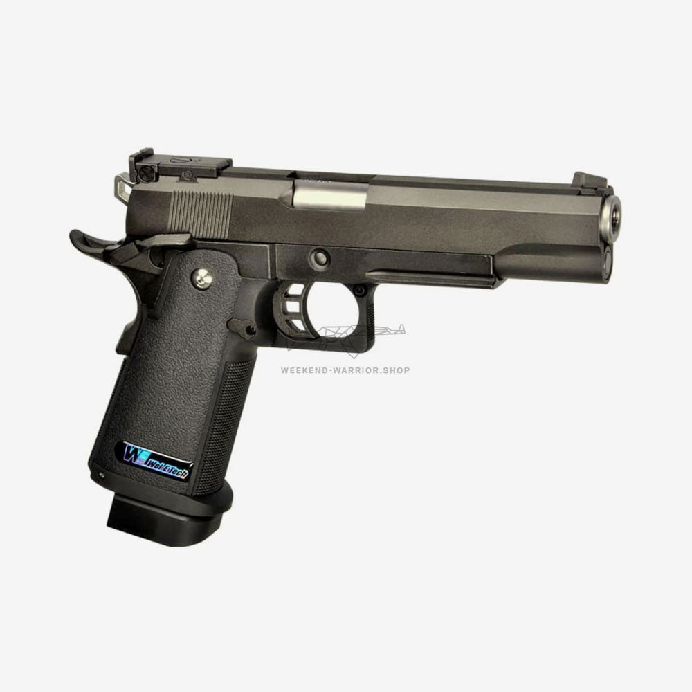 WE Hi - Capa 5.1 Full Metal GBB Airsoft Pistole 6mm BB schwarz - Weekend - Warrior.Shop