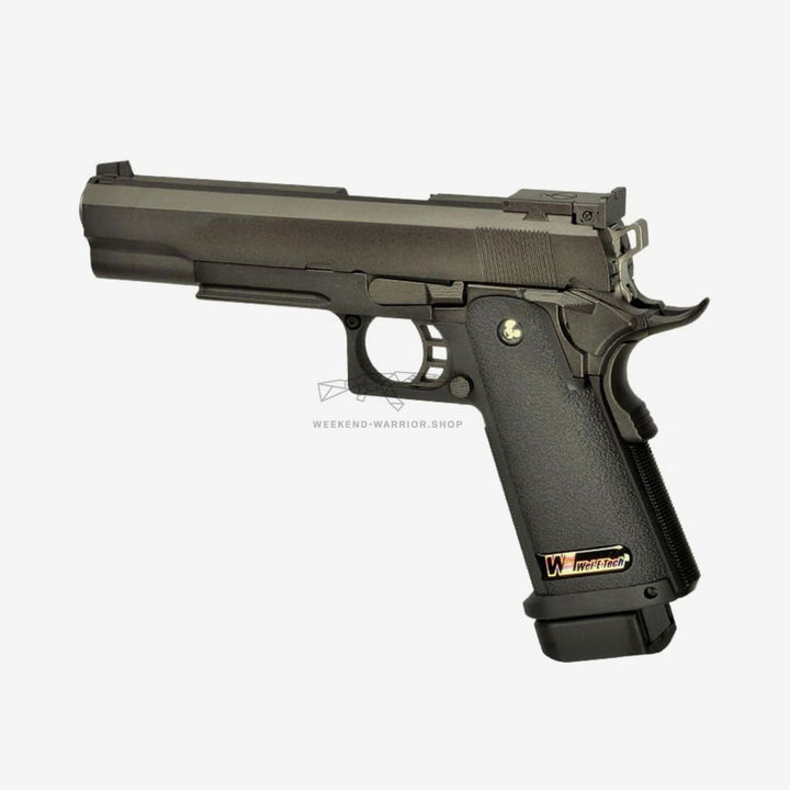 WE Hi - Capa 5.1 Full Metal GBB Airsoft Pistole 6mm BB schwarz - Weekend - Warrior.Shop