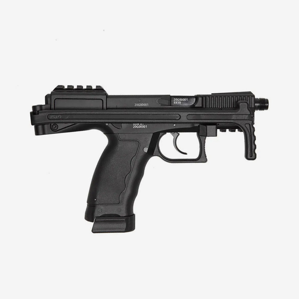 ASG B&T USW A1 GBB/CO2 Arsoft Pistole 6mm BB schwarz inkl. Klappschaft - Weekend-Warrior.Shop
