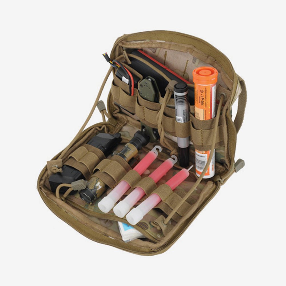flowgoer Aufbewahrungsbox 5 abnehmbare Molle-Taschen, medizinische Tasche,  Flaschentasche, Universeller taktischer Fahrzeugsitz-Organizer